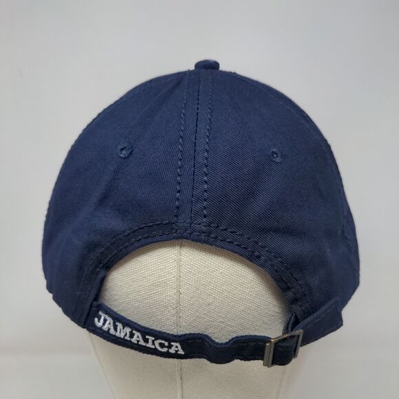JAMAICA Slideback Hat Blue One Size Adjustable Vented Holes Laid Back Cotton - Picture 5 of 8